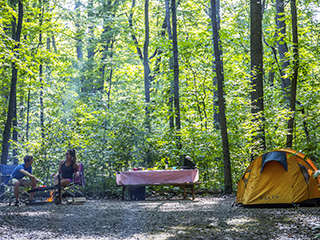 Campground at Parc national d'Oka - Laurentians