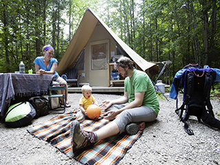 Campground at Parc national du Fjord-du-Saguenay - Saguenay–Lac-Saint-Jean