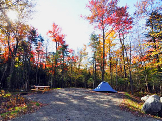 Campground at parc national du Mont-Mégantic