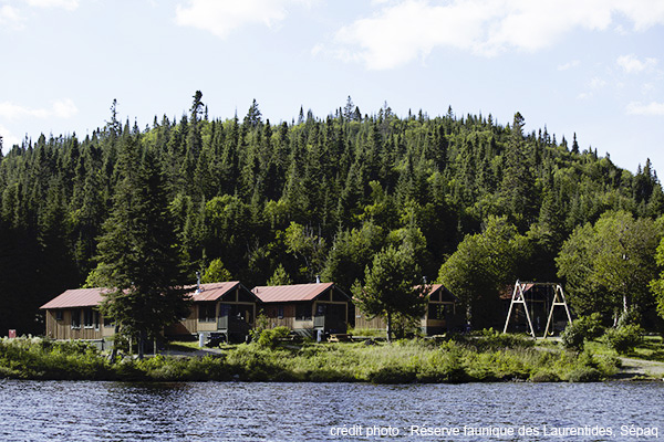 Cabins at réserve faunique des Laurentides