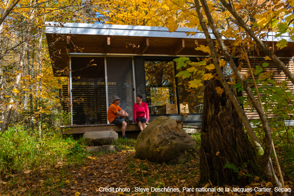 Cabins at Parc national de la Jacques-Cartier