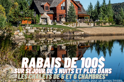 Chalet stay promotion for up to 6 rooms 