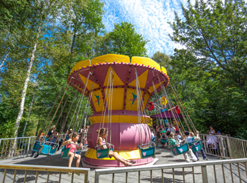 Children in a carousel