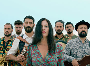 The band Kalàscima and singer-songwriter Andrea Ramolo.