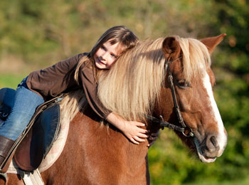 I went horseback riding!