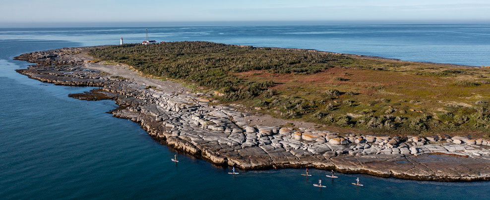  Aerial view of an island