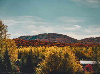 Bromont mountain in the fall.